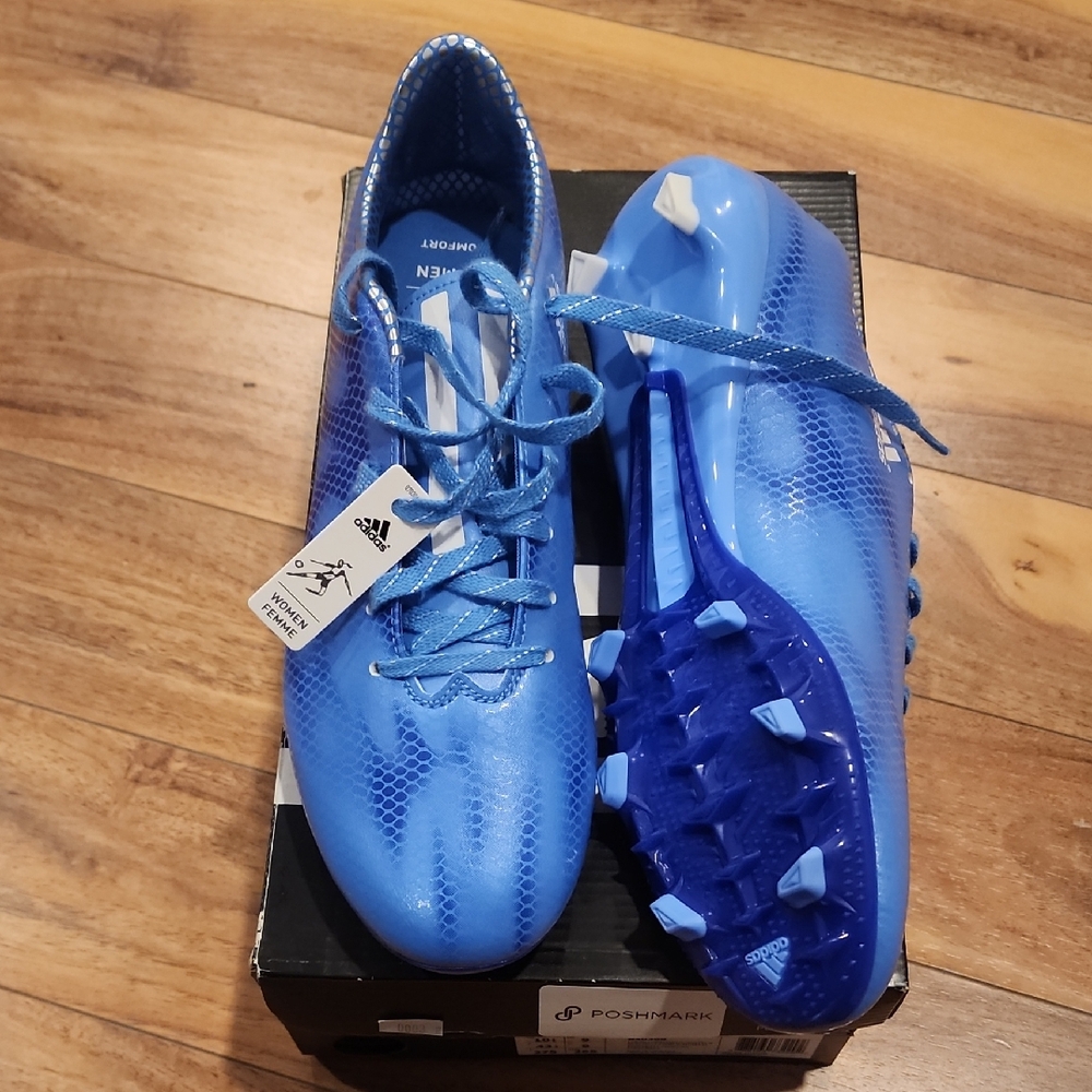 Adidas F10 FG W Vibrant Blue Football Boots
